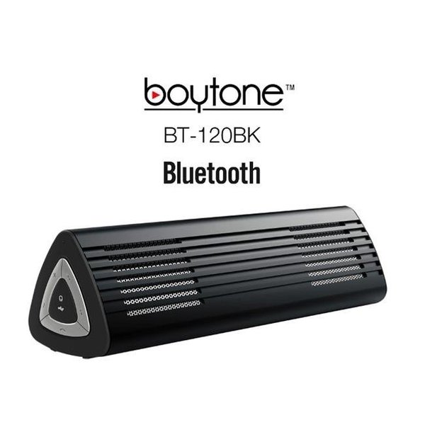 Boytone Boytone BT-120BK Ultra-Portable Wireless Bluetooth Speaker - Stealth Black BT-120BK